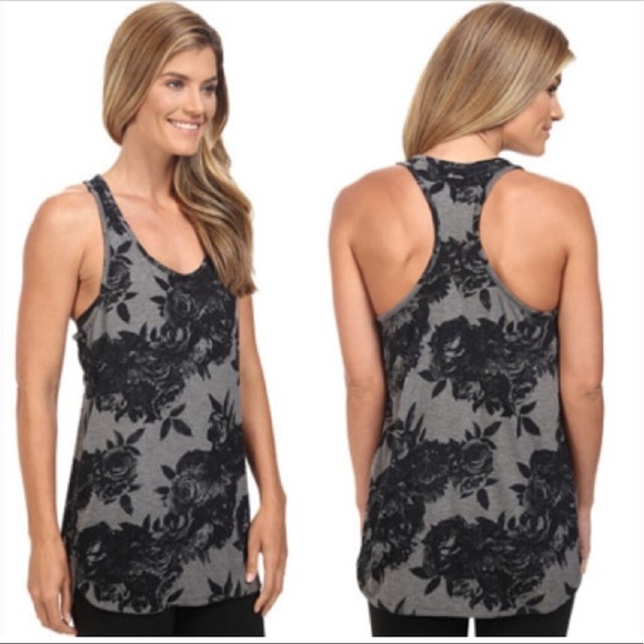 Adidas Floral Print ClimaLite Tank Sz S - Picture 2 of 13